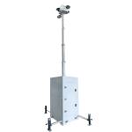 Easy Deploy Mobile Compact CCTV Surveillance Towers For Road Construction Works