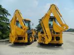 Four Wheel Drive 388 Diesel Construction Site Large 30 Backhoe Loader Front End
