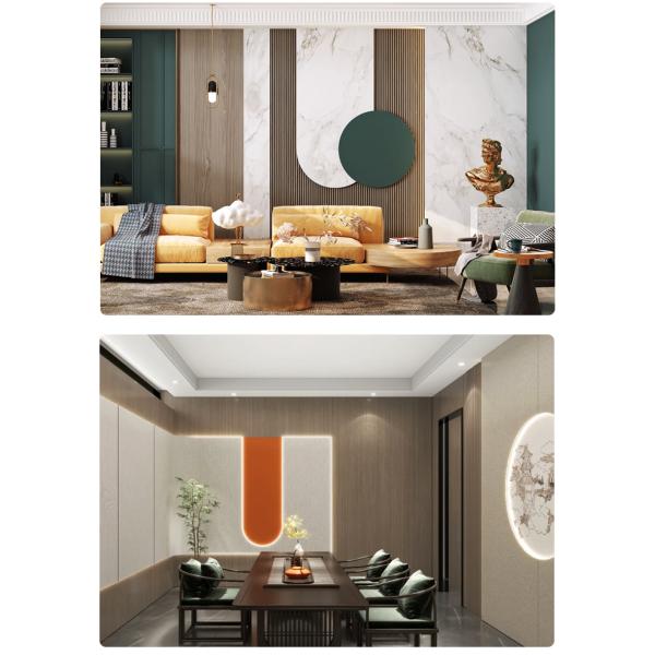 Hot Sales Marble Wood Veneer Panels Waterproof Wear-resistant Environmentally Friendly Indoor Living Room Decorative Wall Panels