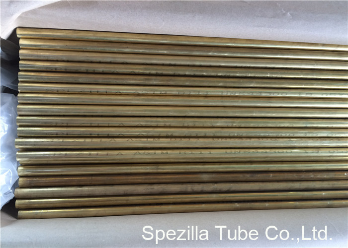 CuZn20Al2As Aluminum Brass Tube , ASME SB395 copper heat exchanger Welding CZ110
