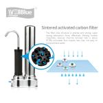 Stainless Steel Kitchen Counter Top Ceramic Water Filter Candle Double Stages