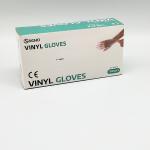 Transparent Disposable Vinyl Gloves Labor Protection Anti Acid PVC Elastic