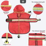Reflective Dog Raincoat - Adjustable Waterproof Raincoat for Dogs, Lightweight