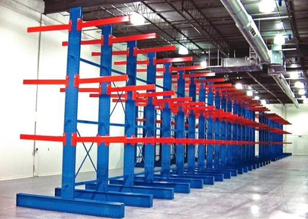 RAL 5015 Color Cantilever Storage Racks For Storage Powder Coated Finish