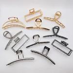Alloy Big Large Metal Claw Hair Clips Gold Silver Gun Black 11.5cm
