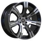 Black machined face 1 piece monoblock forged wheels 24 inch 24x10 24x12