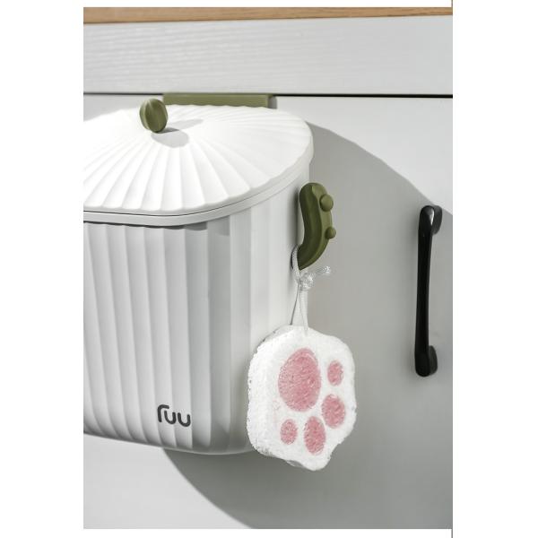 Household Cabinet Hanging Wall Toilet Toilet Storage Kitchen Wall Hanging Trash Can Wall Hanging Trash Can with Lid