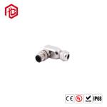 Bett M12 4pin right angle electric power connector IP67 waterproof panel cable