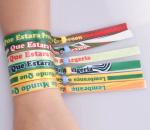 Professional Event Wrist Bands , Adjustable Fabric Wrist Band For Kids