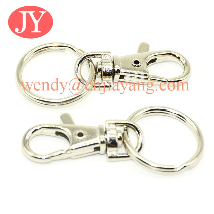 jiayang Top quality Standard Split Key Rings with snap hook