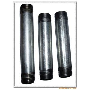 China Hot dip galvanized carbon steel pipe nipples on sale