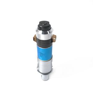 China 20khz 2000W ultrasonic Metal welding transducer and booster for Wire harness welding factory