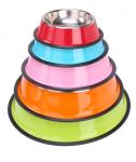LOGO Printing 200ml Non Spill Dog Bowl 15.2cm Rubber Food Bowl