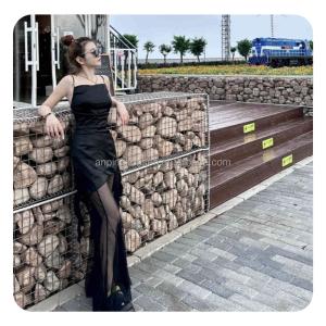 China Retaining Wall and River Construction Welded Gabion Mesh Fence for Garden Decoration factory