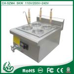 Countertop Induction Pasta Cooker , 4 Baskets Stainless Steel Electric Noodle