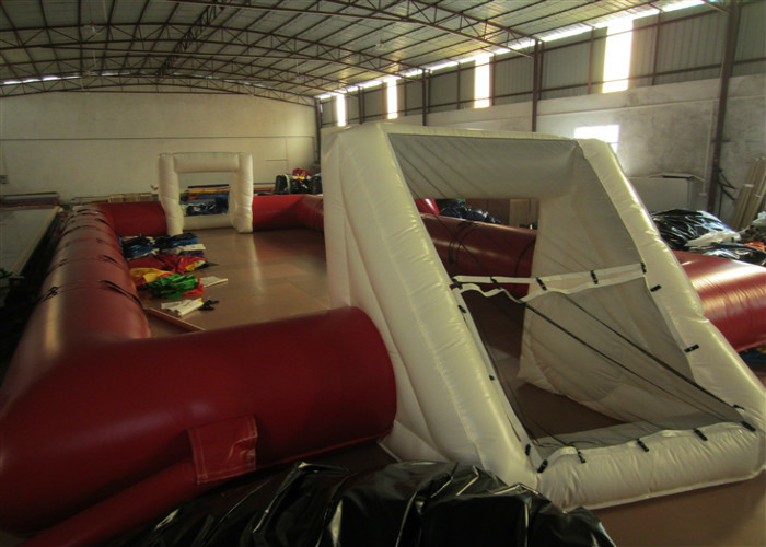 Commercial Adult Inflatable Soccer Field , Outdoor Inflatable Football Playground