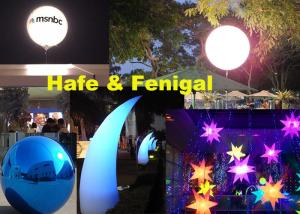 China 1.6m Events Inflatable Lighting Decoration Balloon Star Lighting Cone factory