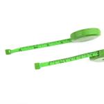 Bright Green Flexible Tape Measure Cute Mini 60 Inches For Body Measuring