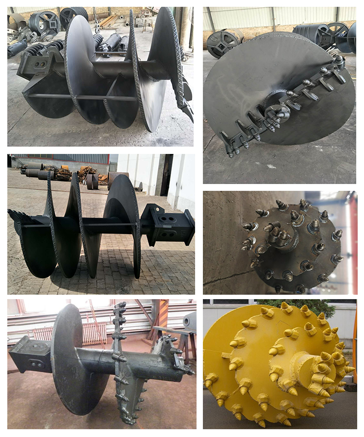 Good Welding Q345B 400mm Pitch Excavator Mounted Auger For Foundation