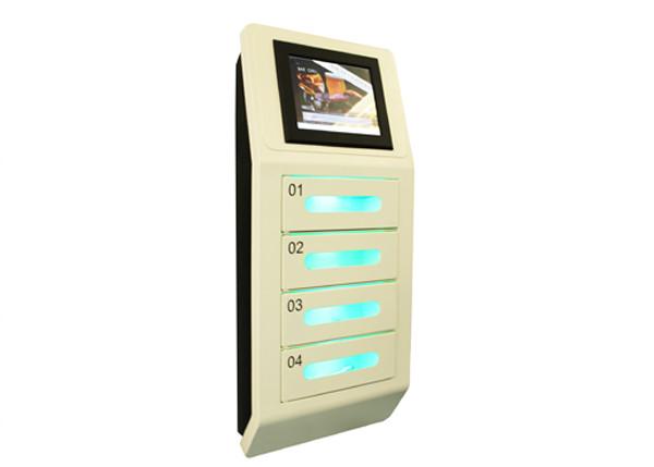 UVC Sterilize 4 Digital Lockers Cell Phone Charging Stations 10 inch Touch