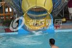 Blue Large Tornado Fiberglass Water Slides For Water Park / Custominzed Water