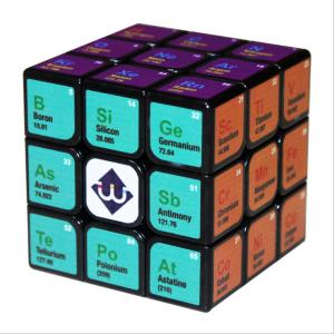 China UV Printing Chemistry Magic Cube Puzzle Educational IQ Test Brain Teaser Toys 85g factory