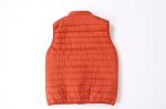 Windproof lightweight orange Mens Black Puffer Gilet 100% Polyester