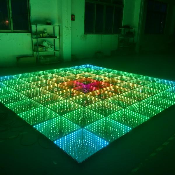 RGB 3in1 Toughened Glass LED Dance Floor Remote Controlled For Wedding DJ Party