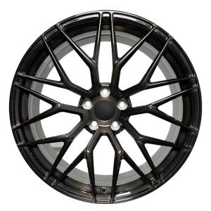 China FORGED T6061 gloss black finish car alloy wheels 18 19 20 21 22inch wheels supplier factory