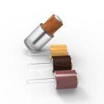 Plastic Cap Included 18mm 20mm 24mm Bamboo Wood Press Button Dropper for