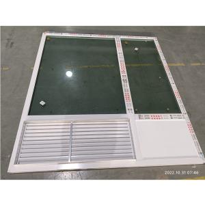 China Custom Aluminum Alloy Fixed Glass Window With Air Conditioning Vent factory
