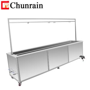 China Industrial 264L Ultrasonic Cleaner Oil Degreaser Blind Cleaning Machine Dirty Curtain Window Blade Metal Engine Parts factory