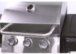 Outdoor Stainless Steel BBQ Gas Grills with 10000BTU*4 Burners and Side Table