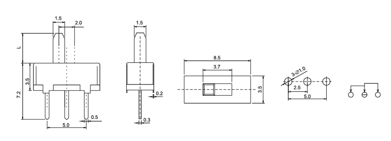 Alinta Provide Various Product Types for Slide/Trave/Toggle Swithes to meet customer's unique needs