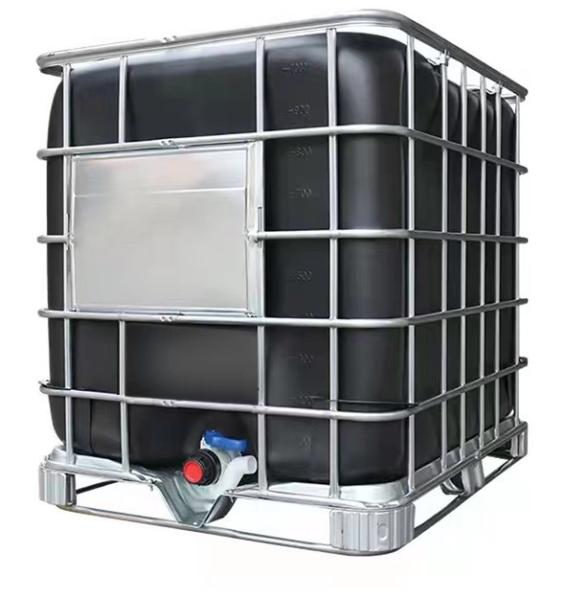 1000 Liters IBC Galvanized Steel Outer Cage And Black Inner Container For