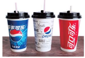 China 16Oz Disposable Paper Coffee Cup single wall PE coating customized factory