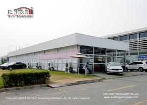 China Cube Structure Double Decker Tents For Car Exhibition With Thermo Roof factory