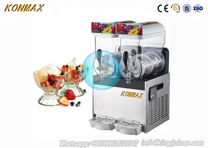 Double Tanks Beverage Dispenser Slush Machine