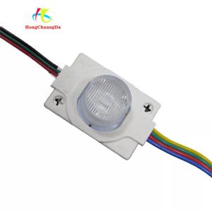 China SMD3030 Single LED Module RGB With Lens 46*30mm 110 Lumen Tri Color factory