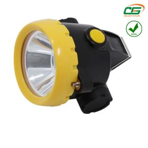 China Safety Industrial Cordless Miner Cap Light 1w 4000lux 2ah Rechargeable Led factory