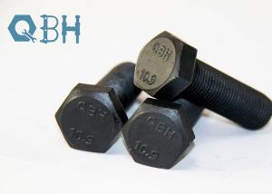 China QBH DIN933 High Tensile Hex Bolts Class 12.9 Black factory