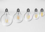 4W LED Filament Candle Bulb with Glass Material for Shopping Centers