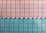 100% Polyester Plain Anti Static Fabric 100D 0.5cm Grid Strip For Lab Coat