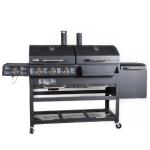 Professional Barbecue Gas Grill 6 Burners Cart Cooking Outdoor Bbq Grill