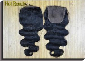 China Silk Base 100% Virgin Lace Top Closure Body Wave Without Processing factory