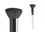 Girl Makeup Use Profession Bronze Buffer Makeup Brush With White Handle