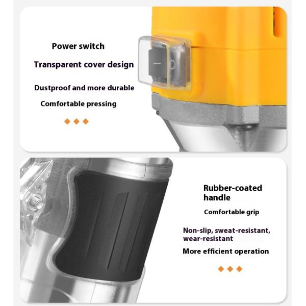 Bobenelectric Trimmingmachine Woodworking Trimming Slotting Machine Engraving Machine Electric 6-speedwoodworkingmilling Machine