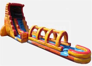 China Obstacle Jumpy Large Inflatable Water Slide Quick Set Up Conveninet Installation factory