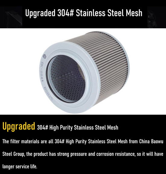 125/130mm Height Hydraulic Oil Suction Filter SANY Copper Mesh Suction Strainer
