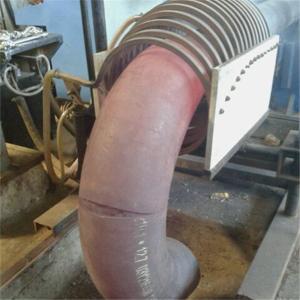 China Mandrel pushing High Frequency Heating System Elbow Bending Hot Forming machine factory